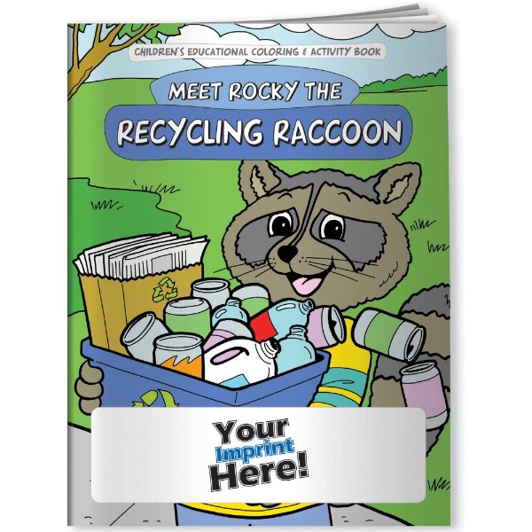 Multicolor color option for Coloring Book   Meet Rocky The Recycling Raccoon