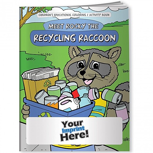 Main photo of Coloring Book   Meet Rocky The Recycling Raccoon