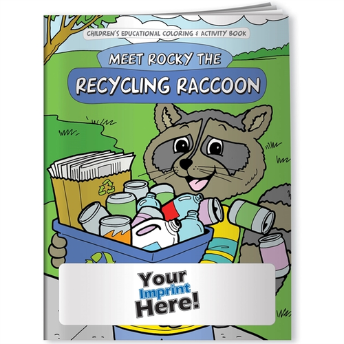 Main photo of Coloring Book   Meet Rocky The Recycling Raccoon