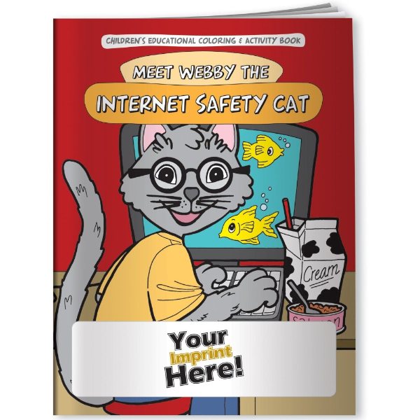Multicolor color option for Coloring Book   Meet Webby The Internet Safety Cat