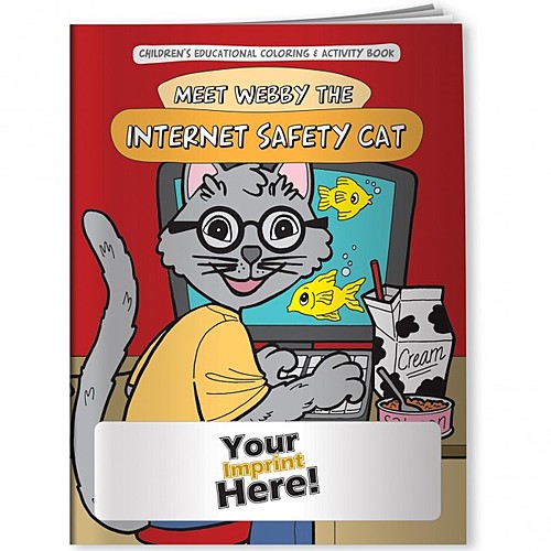 Main photo of Coloring Book   Meet Webby The Internet Safety Cat