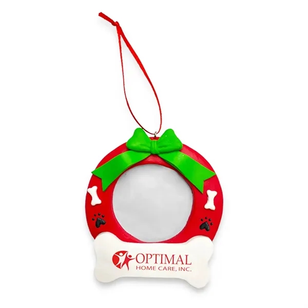 White color option for Wreath Picture Frame Ornament