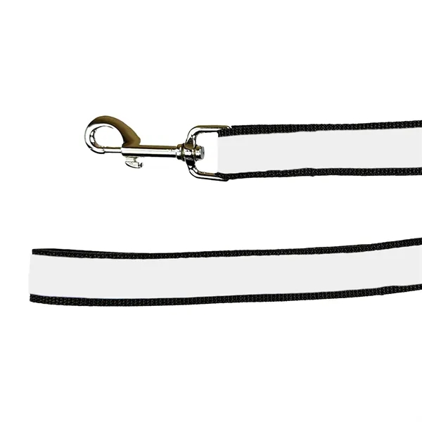 White color option for 6ft Sublimated Pet Leash W/ Nickel Plated Hardware