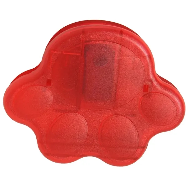 Translucent Red color option for Paw Shaped Bag Clip