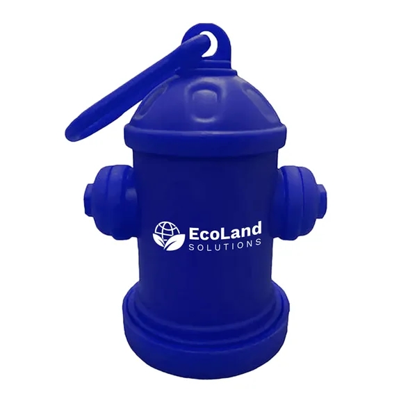 Royal Blue color option for Fire Hydrant Pet Bag Dispenser   1 Color Imprint