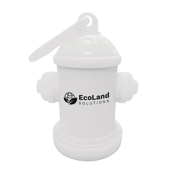 White color option for Fire Hydrant Pet Bag Dispenser   1 Color Imprint