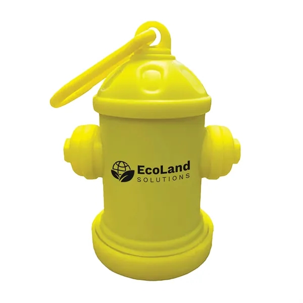 Yellow color option for Fire Hydrant Pet Bag Dispenser   1 Color Imprint