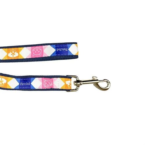 Main photo of 14" Sublimated Traffic Leash W/ Gold Colored Hardware