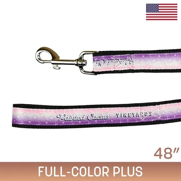 Black color option for 48" Heavy Duty Sublimated Leash W/ Nickel Plated Hardware