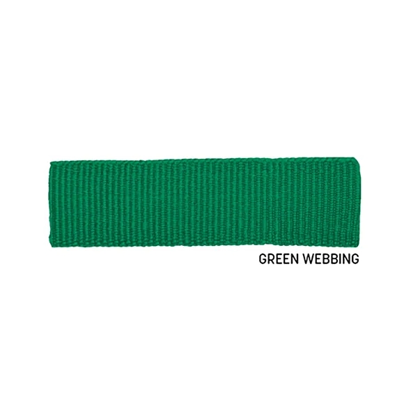 Green color option for Sublimated Pet Collar With Gold Colored Hardware