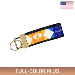 Photo of 3" Sublimated Key Strap W/ Gold Colored Hardware