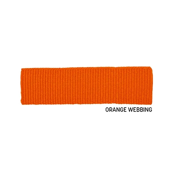 Orange color option for 5" Sublimated Key Strap W/ Gold Colored Hardware
