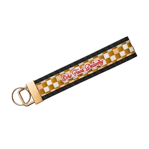 Photo of 5" Sublimated Key Strap With Gold Colored Hardware