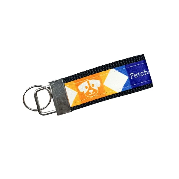 Navy Blue color option for 3" Sublimated Key Strap With Nickel Plated Hardware