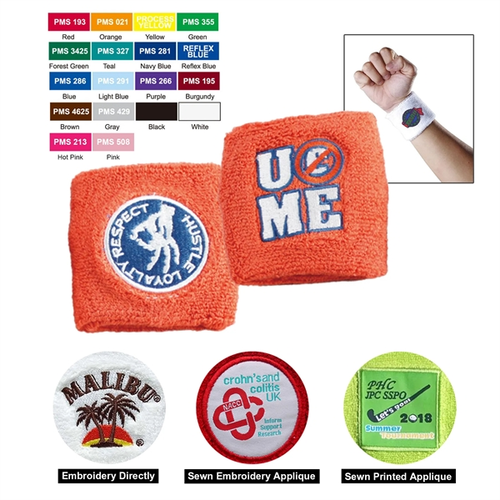 Main photo of Soft Cotton/Polyester Terry Cloth Sport Wristband
