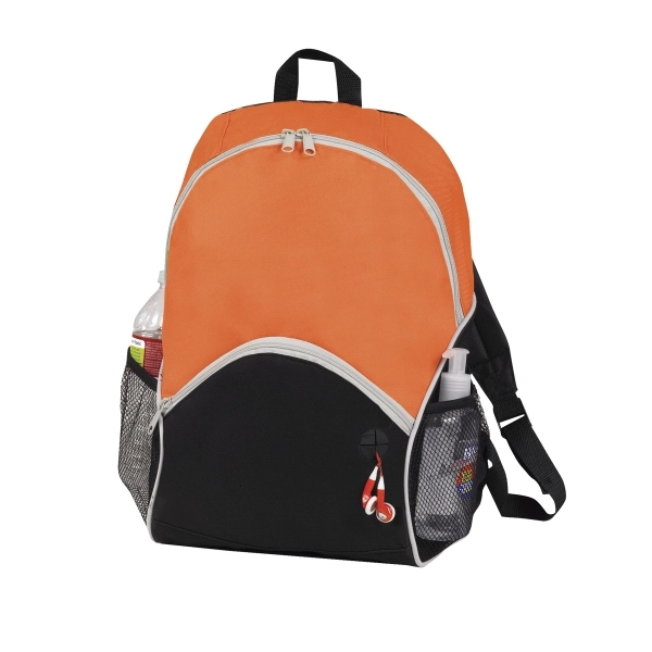 Orange color option for 600 D Poly Backpack