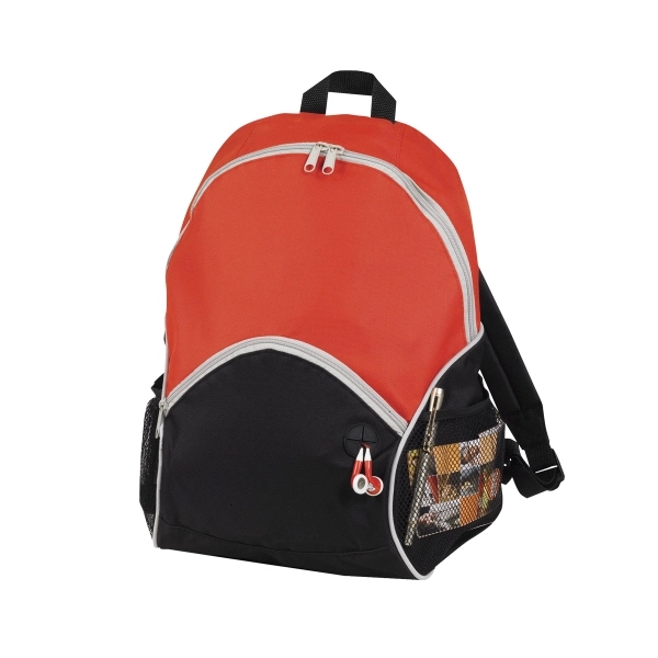 Red color option for 600 D Poly Backpack