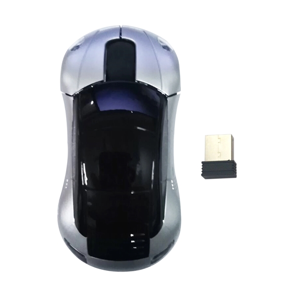Silver color option for 1400 Dpi 2.4 Ghz Wireless Car Optical Mouse