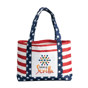 Photo of 600 D Stars & Stripes Patriotic Flag Tote Bag