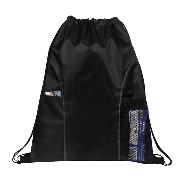 Black color option for Pockets Drawstring Bag