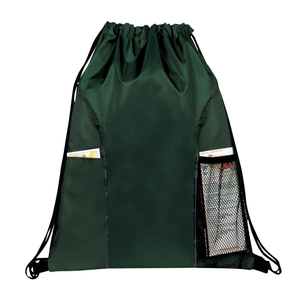 Forest Green color option for Pockets Drawstring Bag