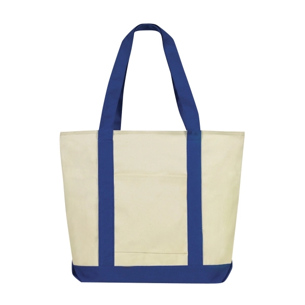 Royal Blue color option for 12 Oz. Heavy Duty Cotton Canvas Boat Tote Bag