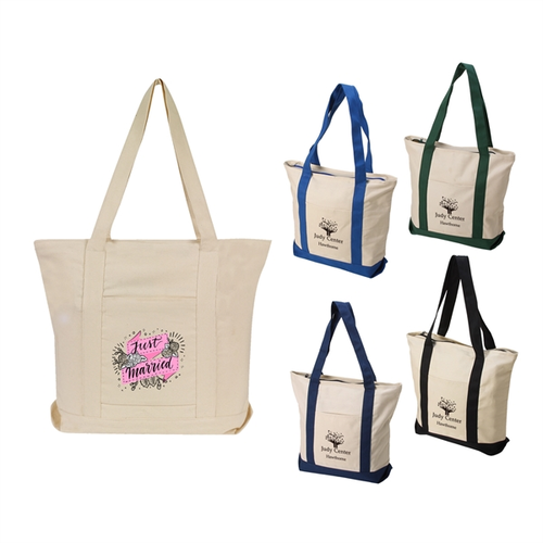 Main photo of 12 Oz. Heavy Duty Cotton Canvas Boat Tote Bag