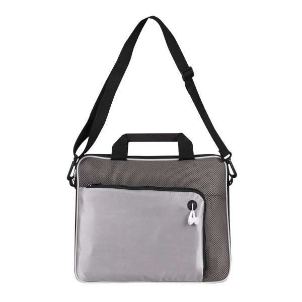 Silver color option for 600 D Poly 15" Padded Notebook Briefcase