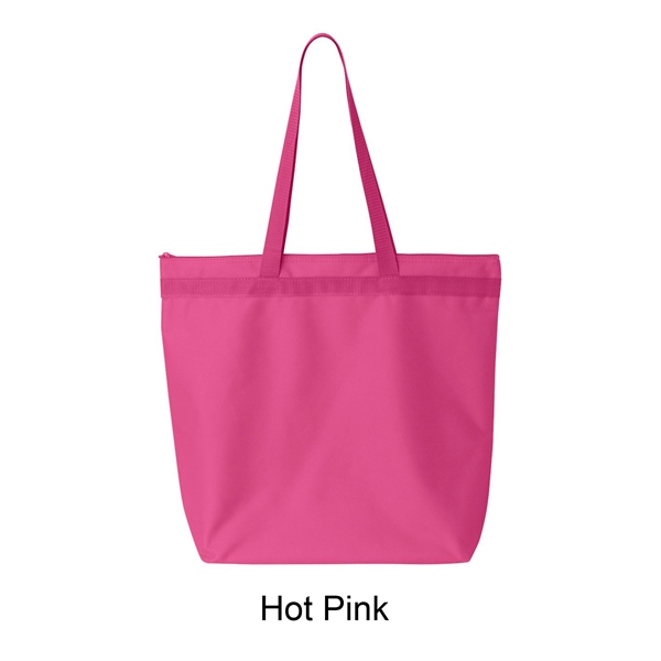 Hot Pink color option for 600 D Madison Basic Tote