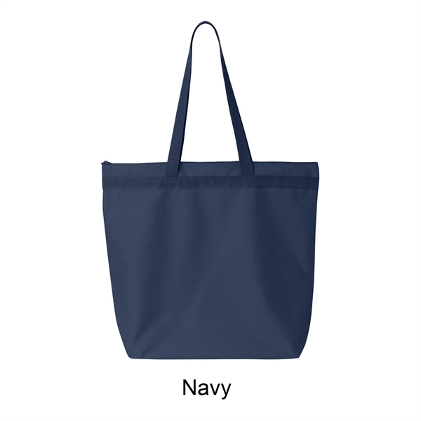 Navy Blue color option for 600 D Madison Basic Tote