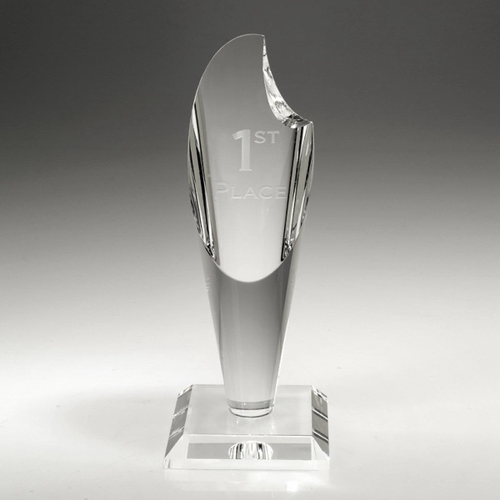 Main photo of 7 1/2" Torch Crystal Award W/Base
