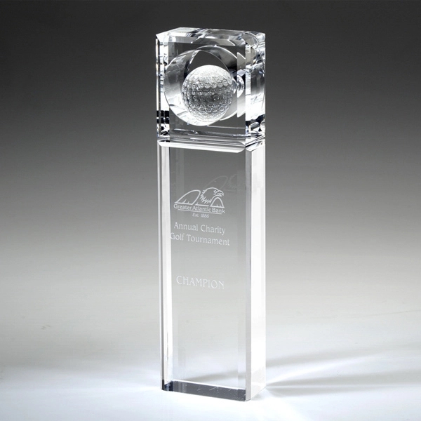 Clear color option for Award Absolute Golf Trophy 10"
