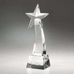 Photo of 8 1/2" Rising Star Crystal Award