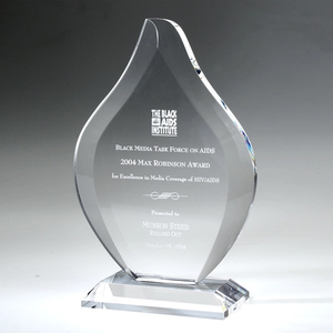 Photo of 9 1/2" Flame Crystal Award