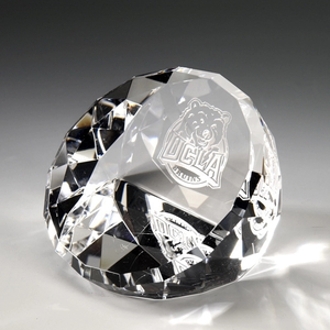 Photo of 3" Standing Faceted Dome Paperweight