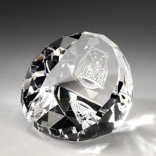 Photo of 3" Standing Faceted Dome Paperweight