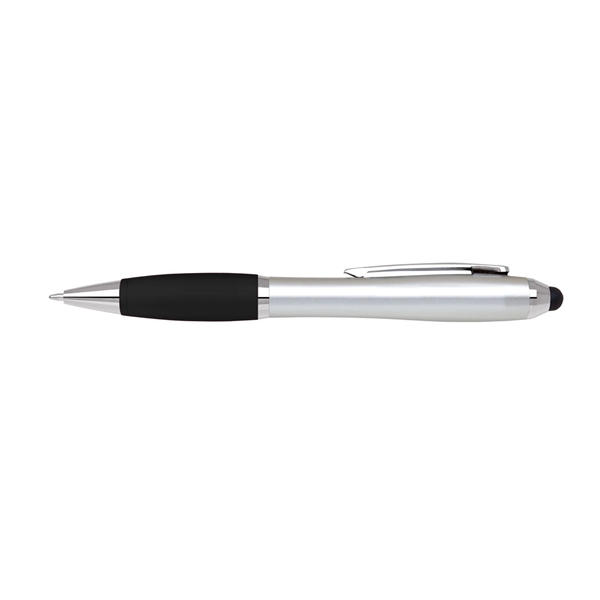 Black-Silver color option for Twist Action Plastic Stylus Pen