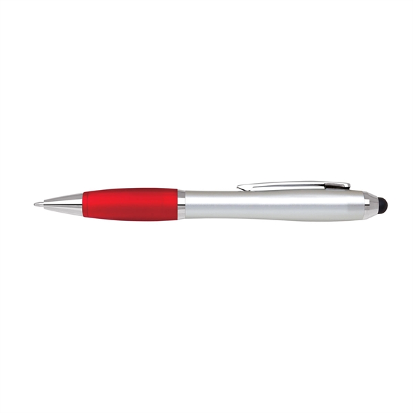 Red-Silver color option for Twist Action Plastic Stylus Pen