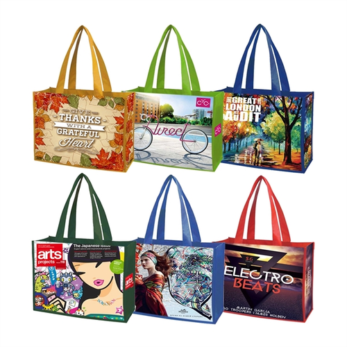 Main photo of Free Shipping Color Trim Dye Sub Tote Bags