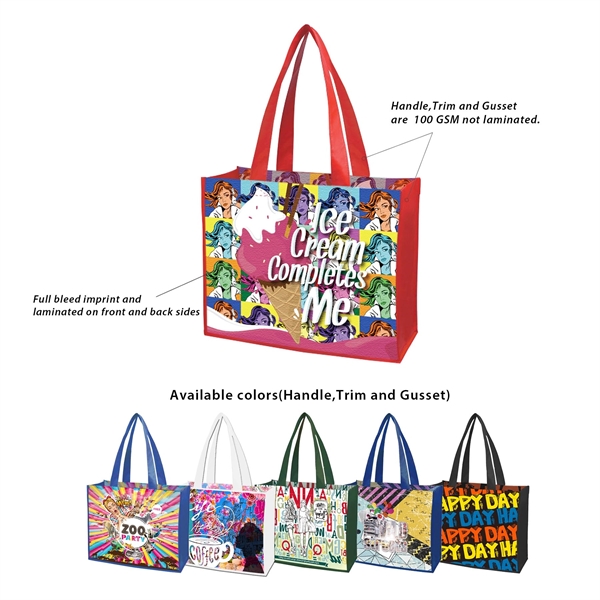 White color option for Free Shipping 16 X 12 Small Quantity Custom Laminated Bag