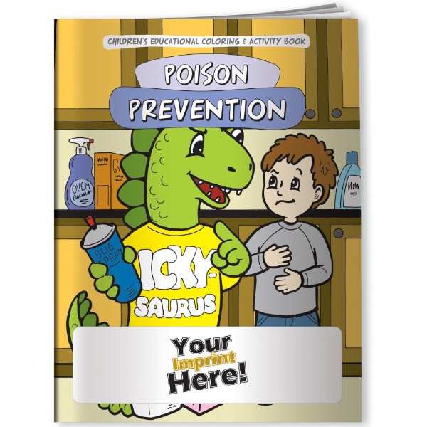 Multicolor color option for Coloring Book   Poison Prevention Dinosaur