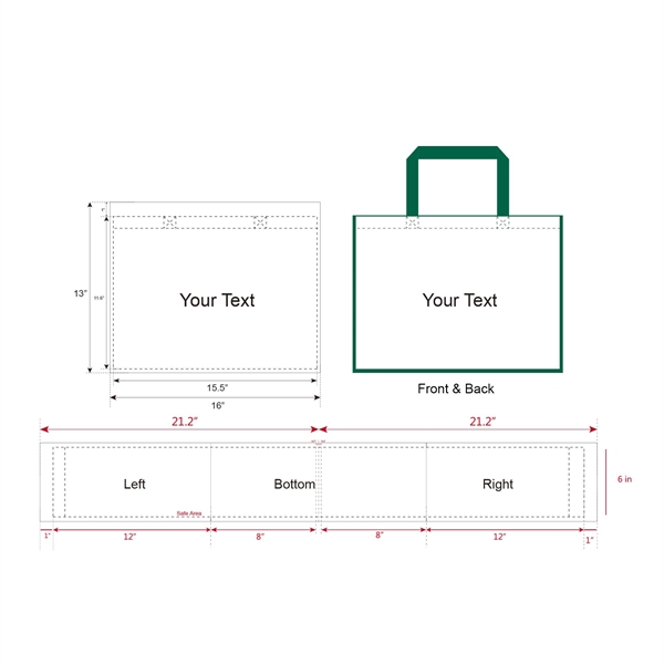 Forest Green color option for Free Shipping Small Quantity Custom All Sides Laminated Bag