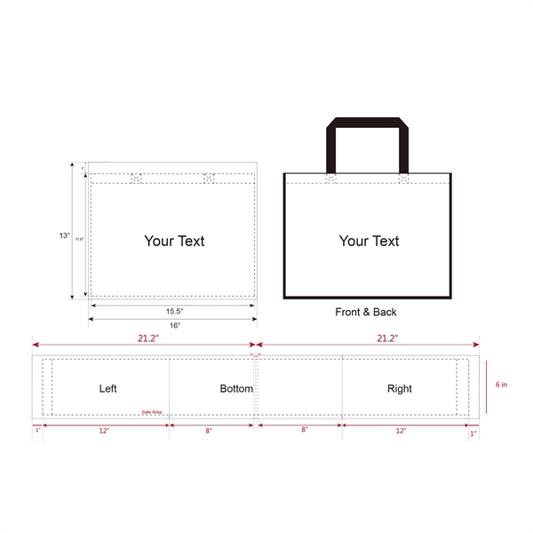 White color option for Free Shipping Small Quantity Custom All Sides Laminated Bag