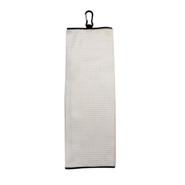 White color option for Colors Trifold Golf Towel