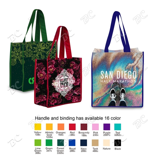 Photo of 360 Degree Full Color 5 Oz Cotton Tote Bag 13"X13"X5"