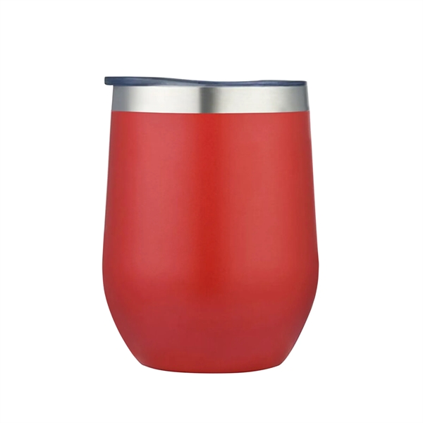 Red color option for 12 Oz. Double Wall Stainless Steel Vacuum Wine Cup