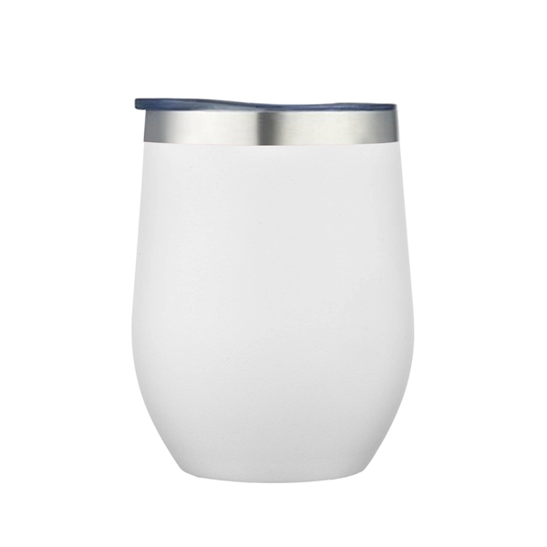 White color option for 12 Oz. Double Wall Stainless Steel Vacuum Wine Cup