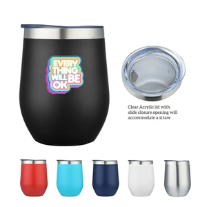 Photo of 12 Oz. Double Wall Stainless Steel Vacuum Wine Cup