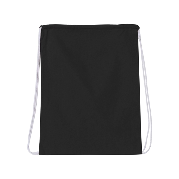 White color option for 6 Oz Colorful Cotton Canvas Backpack.