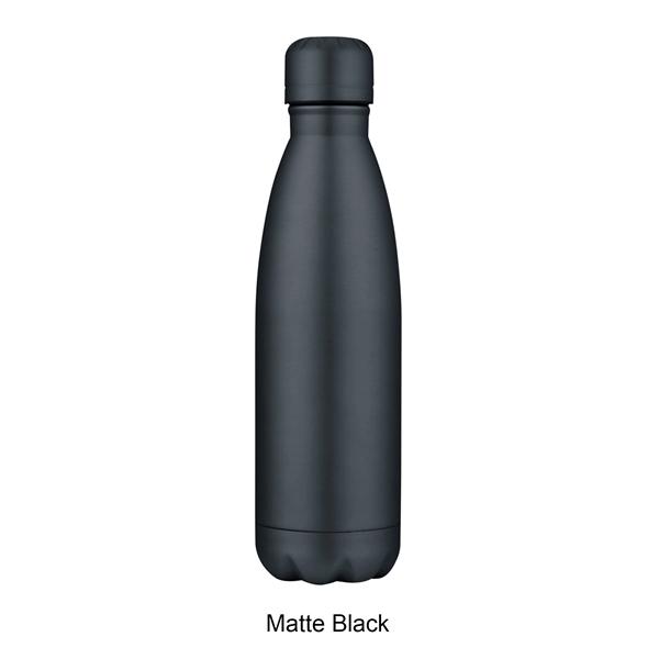 Matte Black color option for 17 Oz. Swig Stainless Steel Double Wall Water Bottle Tumbler